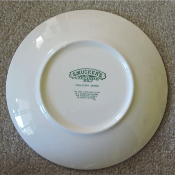 1980 Smucker's Christmas Collector Series Plate by David Coolidge - Picture 2 of 4